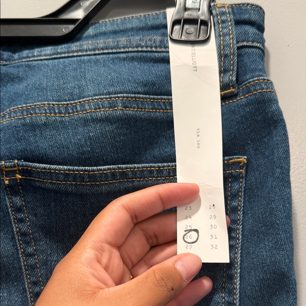 Current/Elliott Flare Jeans in Medium Blue Wash | Sz 26 - Picture 5 of 7